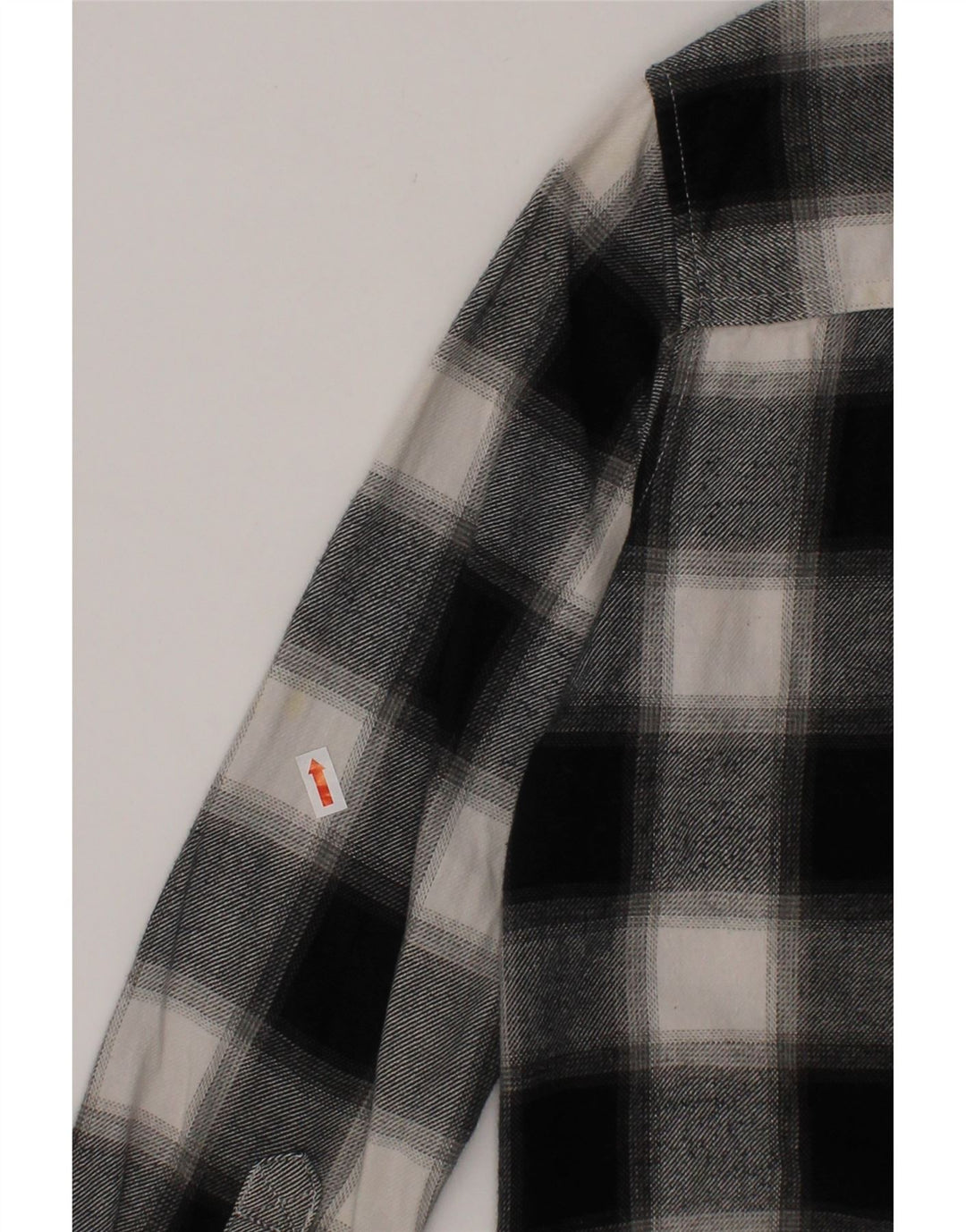 BENETTON Boys Flannel Shirt 7-8 Years Medium  Black Check Cotton Vintage Benetton and Second-Hand Benetton from Messina Hembry 