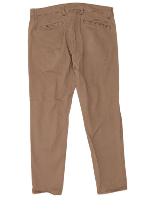 Dockers Herre Slim Chino Bukser W36 L30 Beige Bomuld