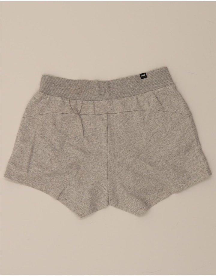 PUMA Womens Sport Shorts Small W28 Grey Cotton Vintage Puma and Second-Hand Puma from Messina Hembry 
