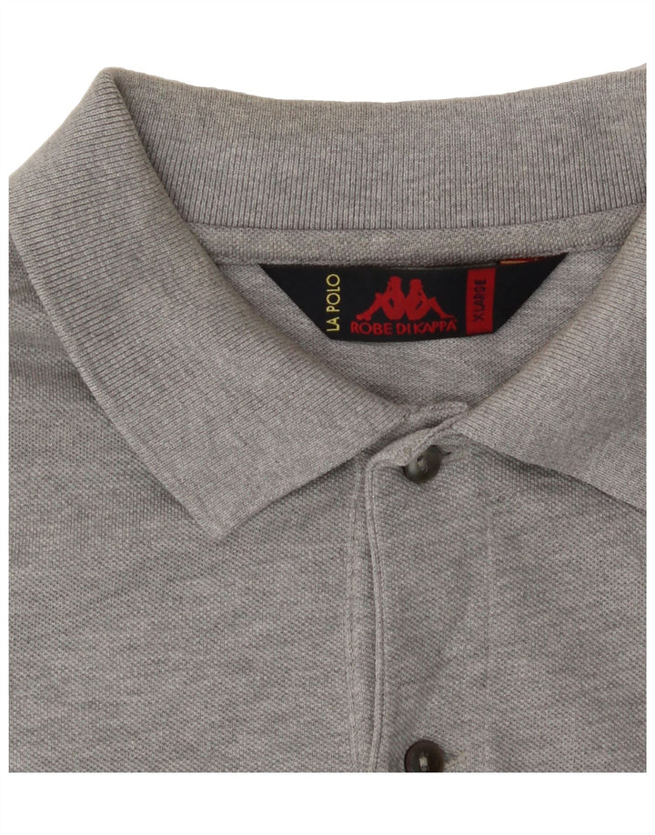 KAPPA Mens Polo Shirt XL Grey Vintage Kappa and Second-Hand Kappa from Messina Hembry 