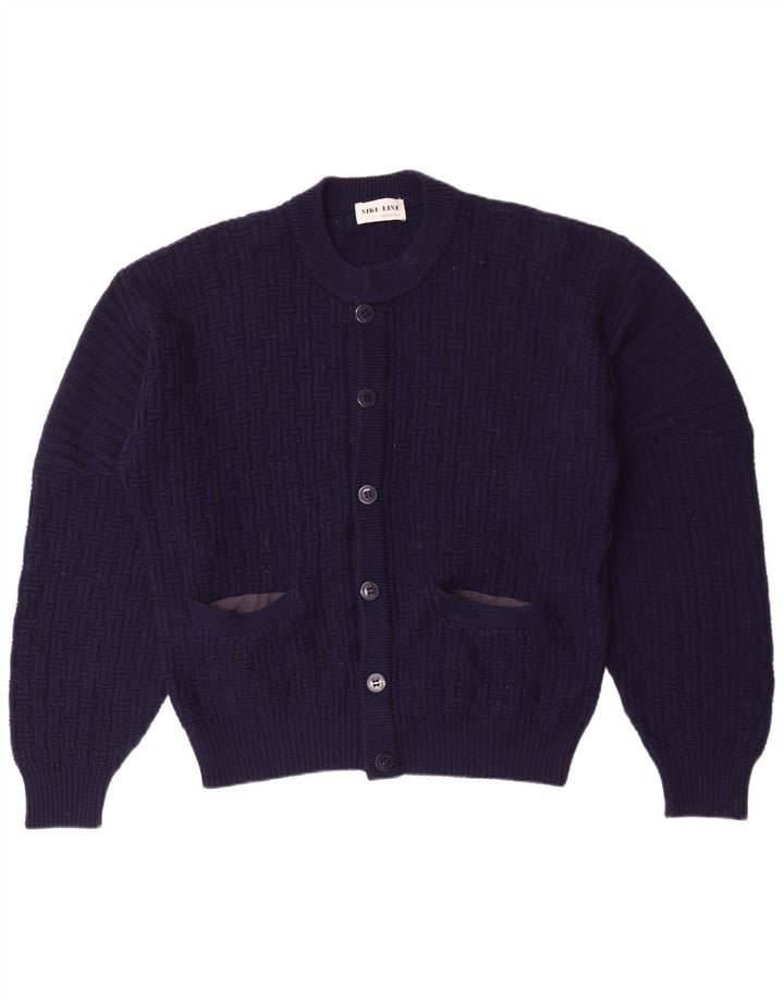 Niki Line Cardigan Pull Homme Grand Bleu Marine