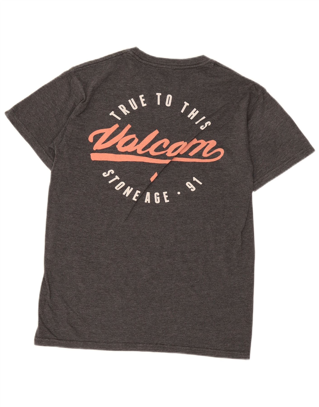 Volcom Mens Graphic T-Shirt Top Small Grey Cotton