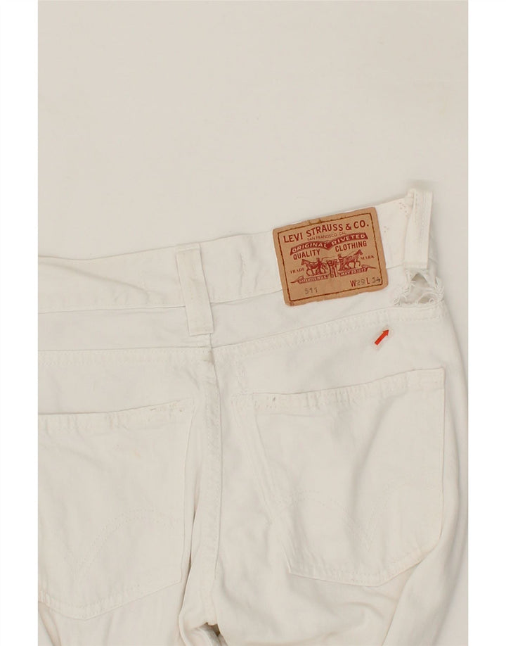 LEVI'S Womens 511 Slim Jeans W29 L34 White Vintage Levi's and Second-Hand Levi's from Messina Hembry 