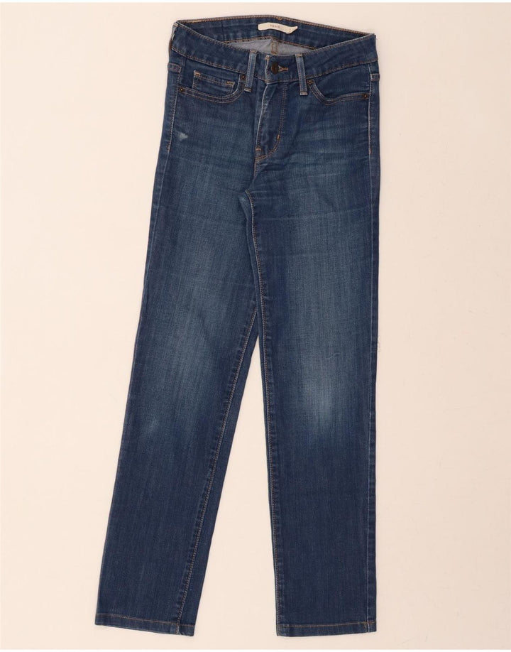 LEVI'S Womens 714 Slim Jeans W25 L29 Blue Cotton Vintage Levi's and Second-Hand Levi's from Messina Hembry 
