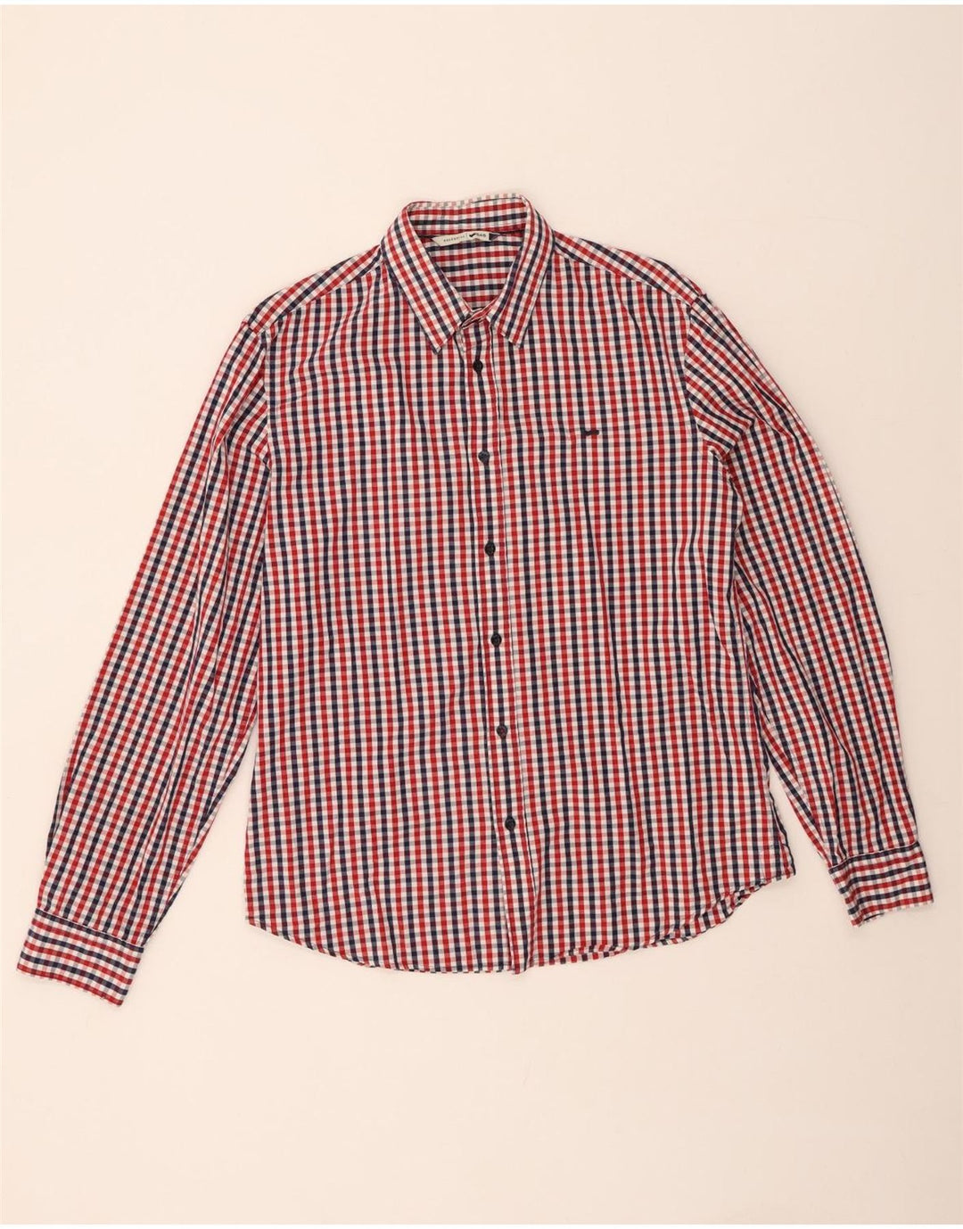 GAS Mens Shirt XL Red Gingham Cotton