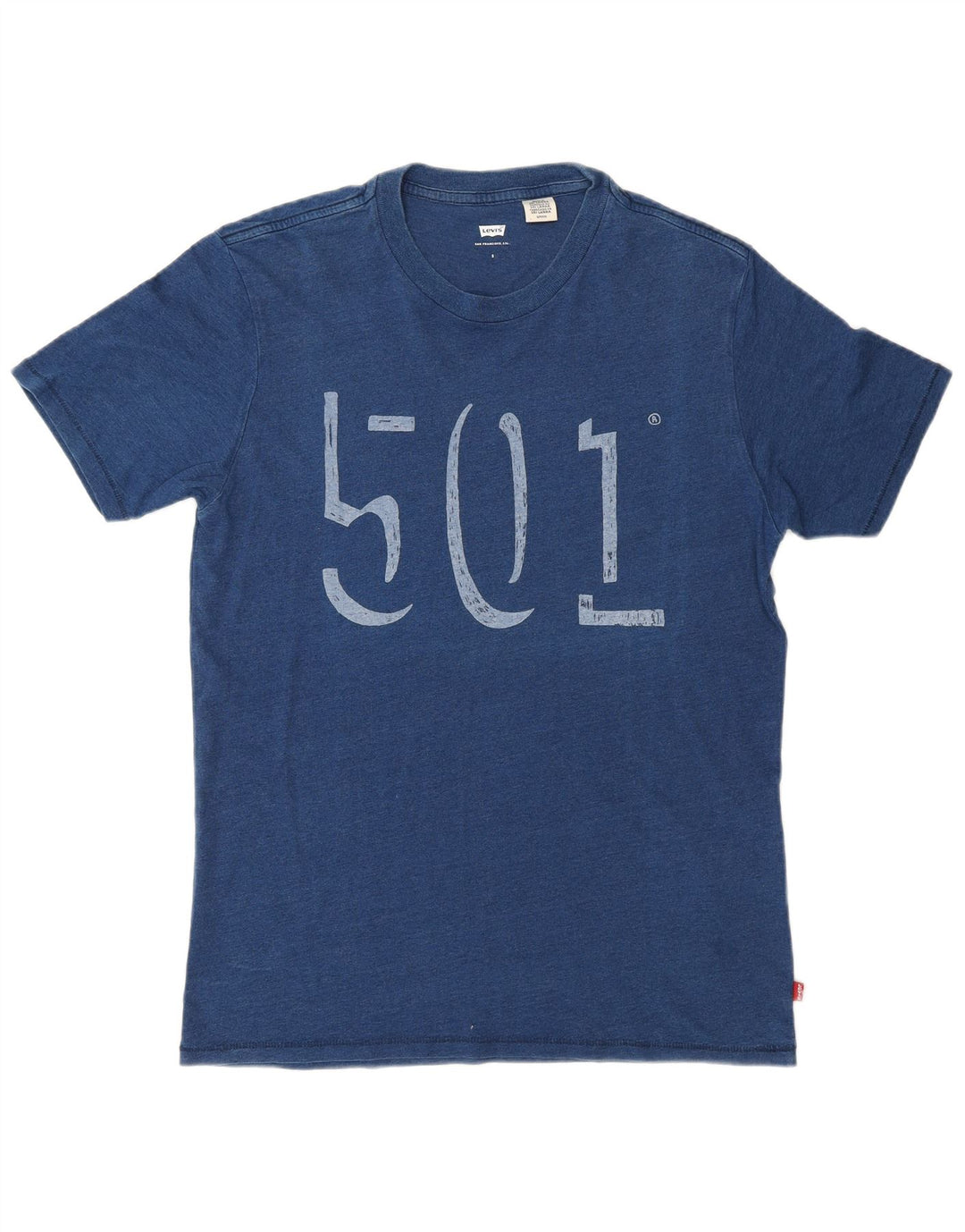 Levi's Mens Graphic T-Shirt Top Small Blue Cotton