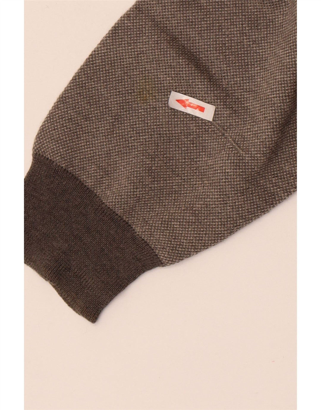 Marks & Spencer Mens V-Neck Jumper Sweater Large Grey Merino Wool