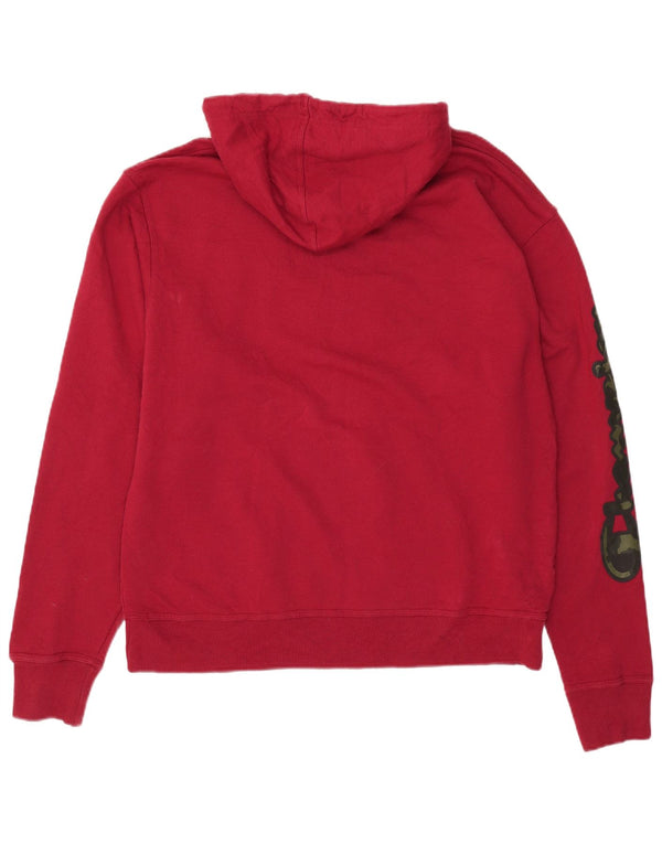 CHAMPION Pull à capuche graphique pour hommes, grand coton rouge