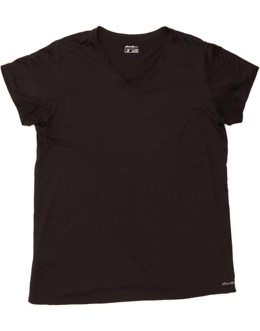 EDDIE BAUER Womens T-Shirt Top UK 20 2XL Black Polyester Vintage Eddie Bauer and Second-Hand Eddie Bauer from Messina Hembry 