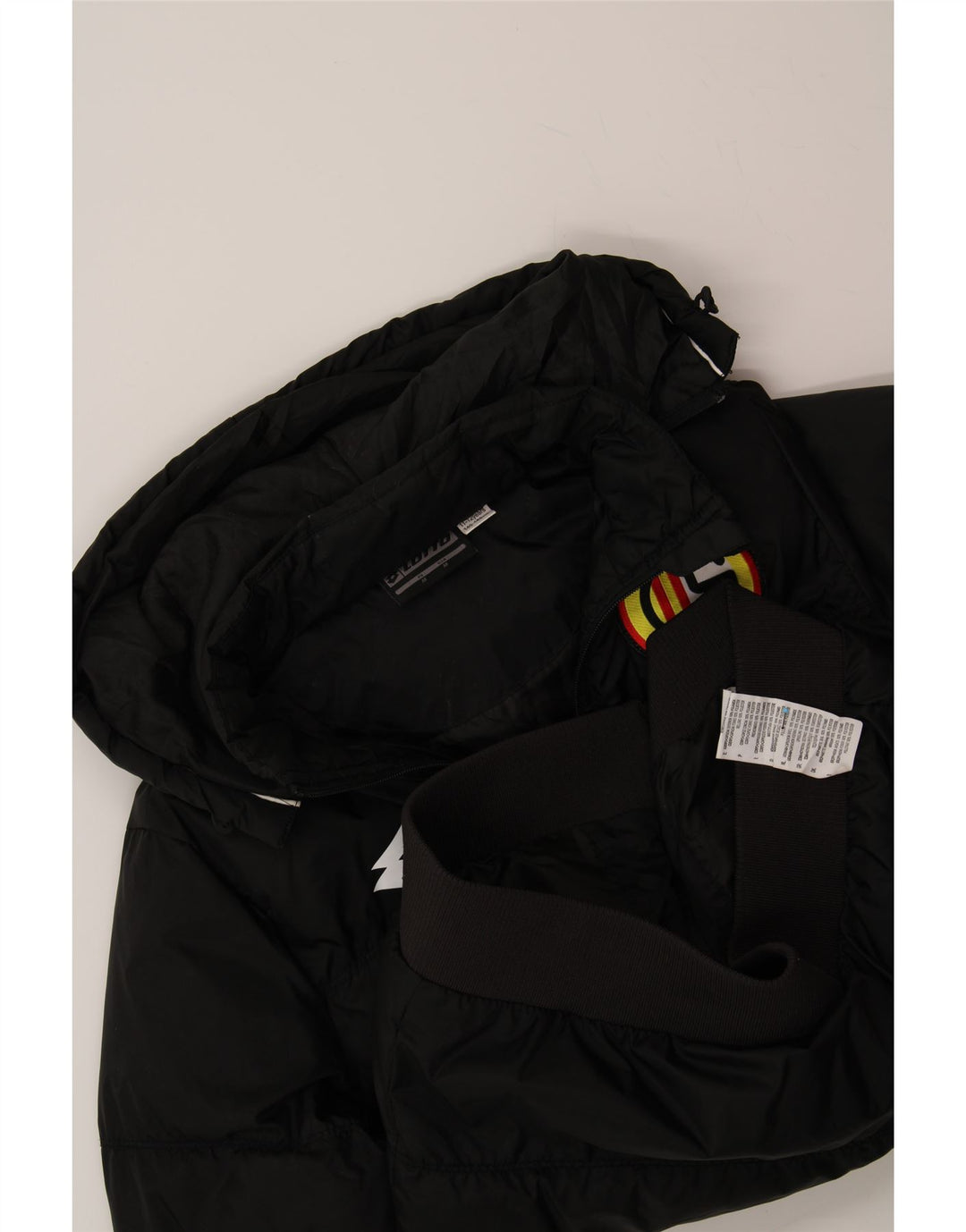 LOTTO Boys Calcio Schio Graphic Padded Jacket 11-12 Years Medium Black Vintage Lotto and Second-Hand Lotto from Messina Hembry 