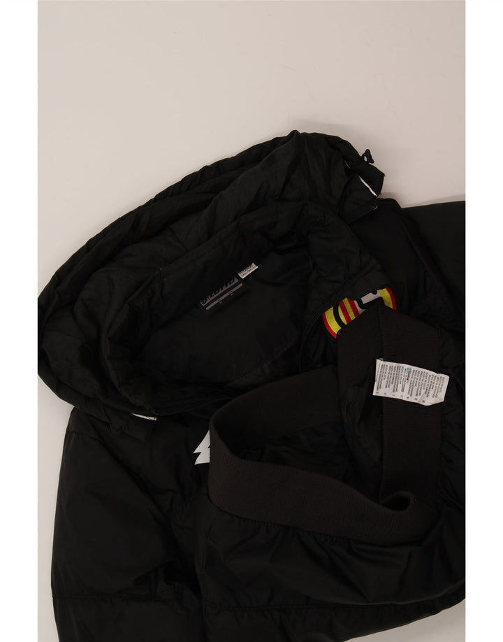LOTTO Boys Calcio Schio Graphic Padded Jacket 11-12 Years Medium Black Vintage Lotto and Second-Hand Lotto from Messina Hembry 