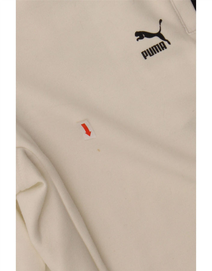 PUMA Womens Bermuda Sport Shorts UK 10 Small  White Colourblock Polyester