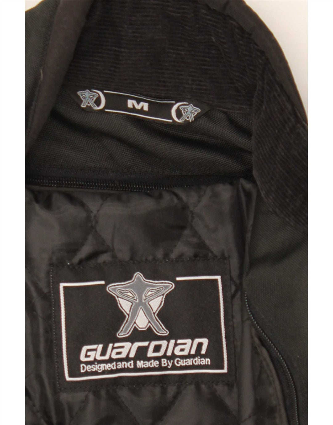 Guardian Womens Motorcycle Racer Jacket UK 14 Medium Black Colourblock