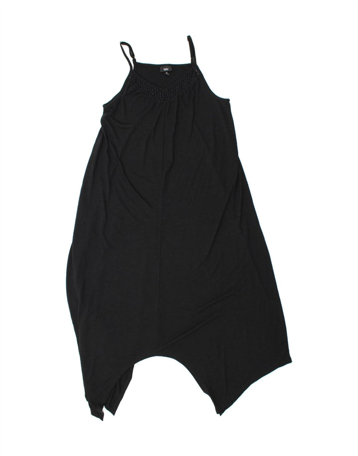 MOSSIMO Womens Sleeveless Asymmetrical Dress UK 12 Medium Black Polyester Vintage Mossimo and Second-Hand Mossimo from Messina Hembry 