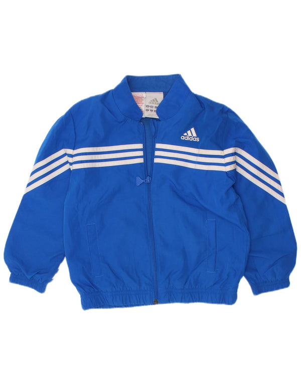 Giacca Top della tuta da ragazzo Adidas 3-4 anni in poliestere blu