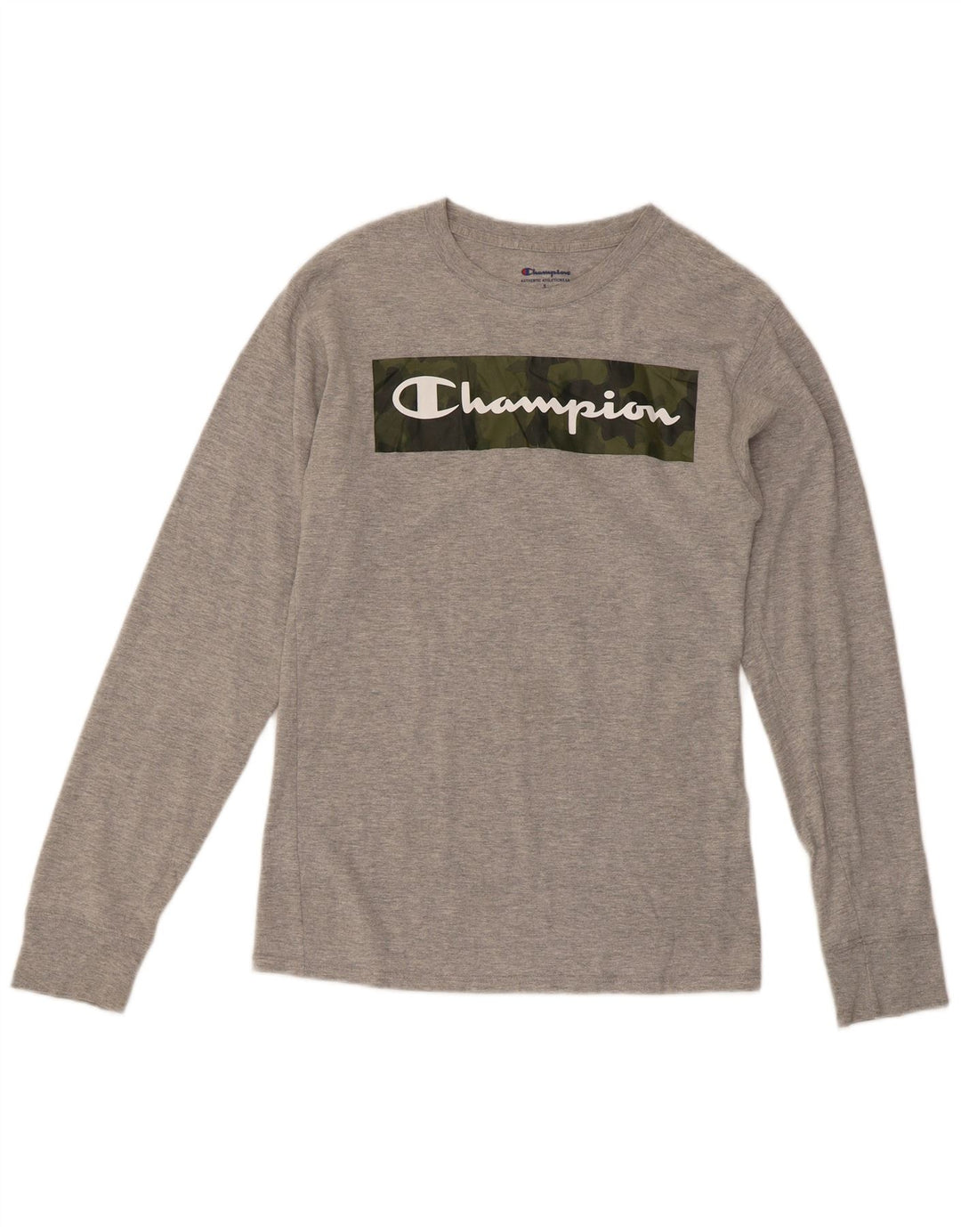 Champion Herren Graphic Top Langarm Small Grau
