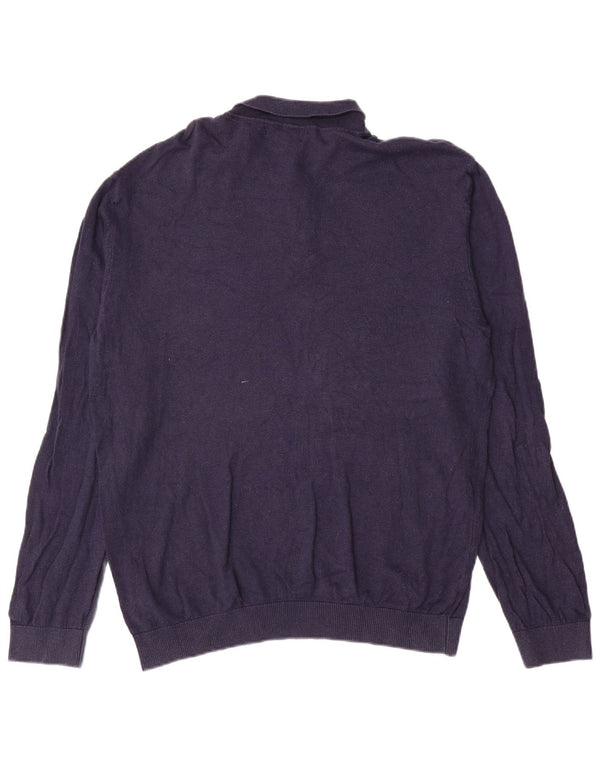 Marks & Spencer Męski sweter polo XL granatowy