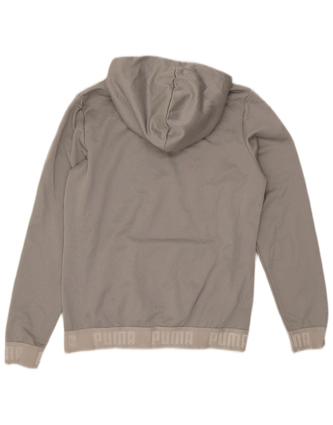 PUMA grafisk hættetrøje til kvinder UK 12 mellemgrå polyester