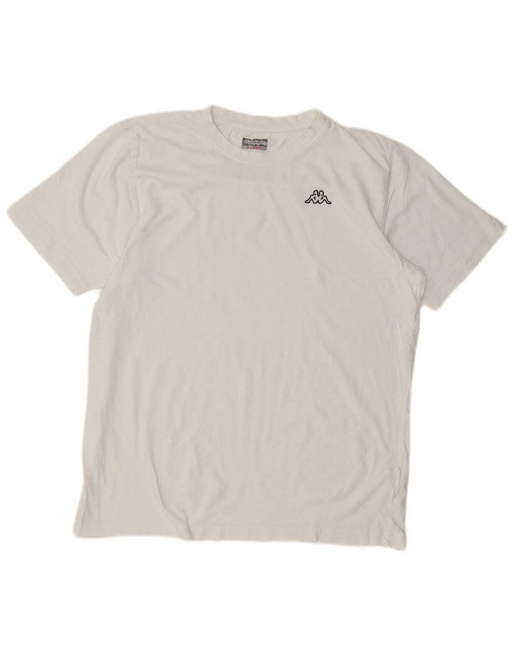 Kappa Mens T-Shirt Top XL White Cotton
