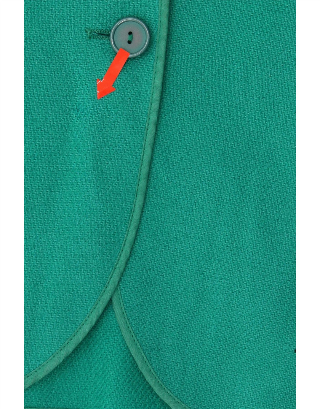 WEINBERG Womens 2 Button Blazer Jacket UK 14 Large Green Wool Vintage Weinberg and Second-Hand Weinberg from Messina Hembry 