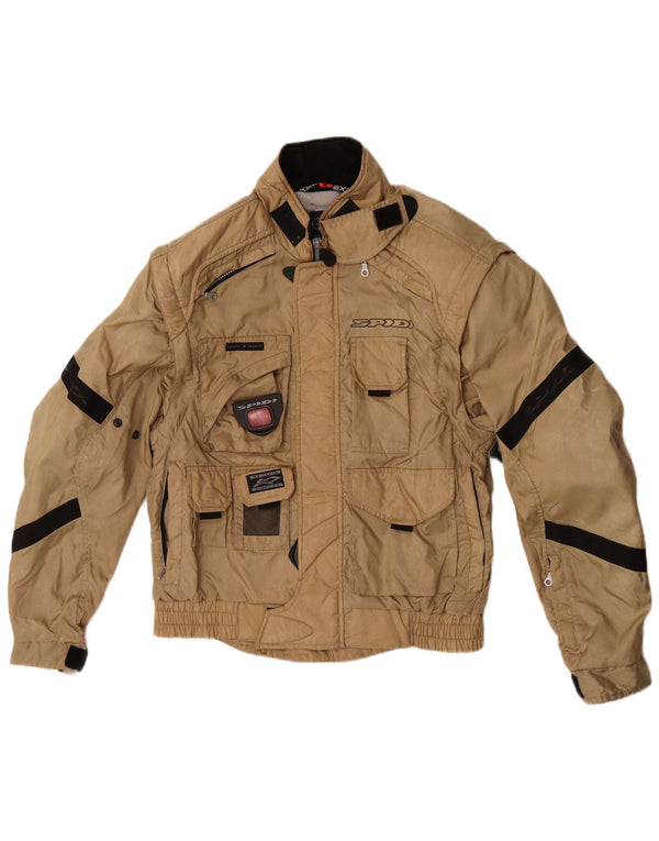 Spidi Mens Racer Jacket UK 38 Medium Beige Colourblock Polyamide