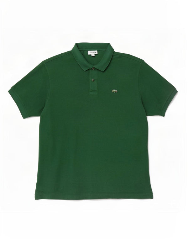 Lacoste Herre Classic Fit Polo Shirt Størrelse 8 3XL Grøn Bomuld