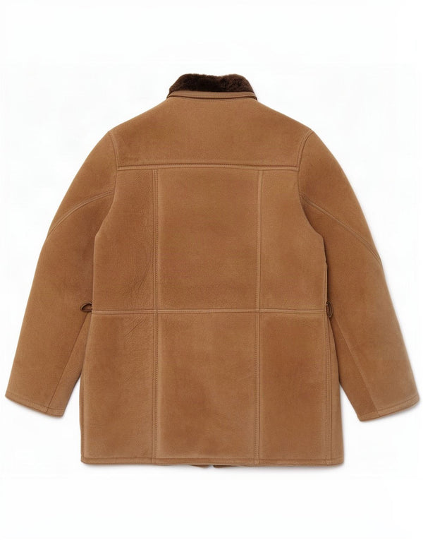Vintage Ανδρικό Shearling Jacket IT 48 Medium Brown