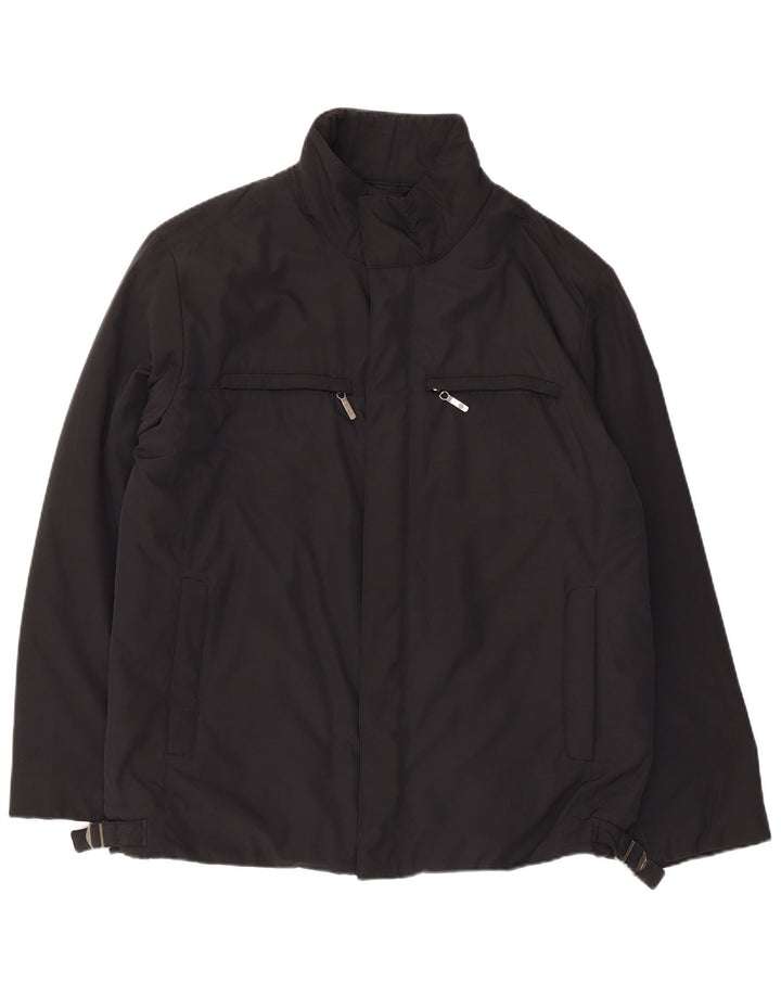 Ivy Oxford Herre Windbreaker Jacket IT 50 Stor Sort Polyester