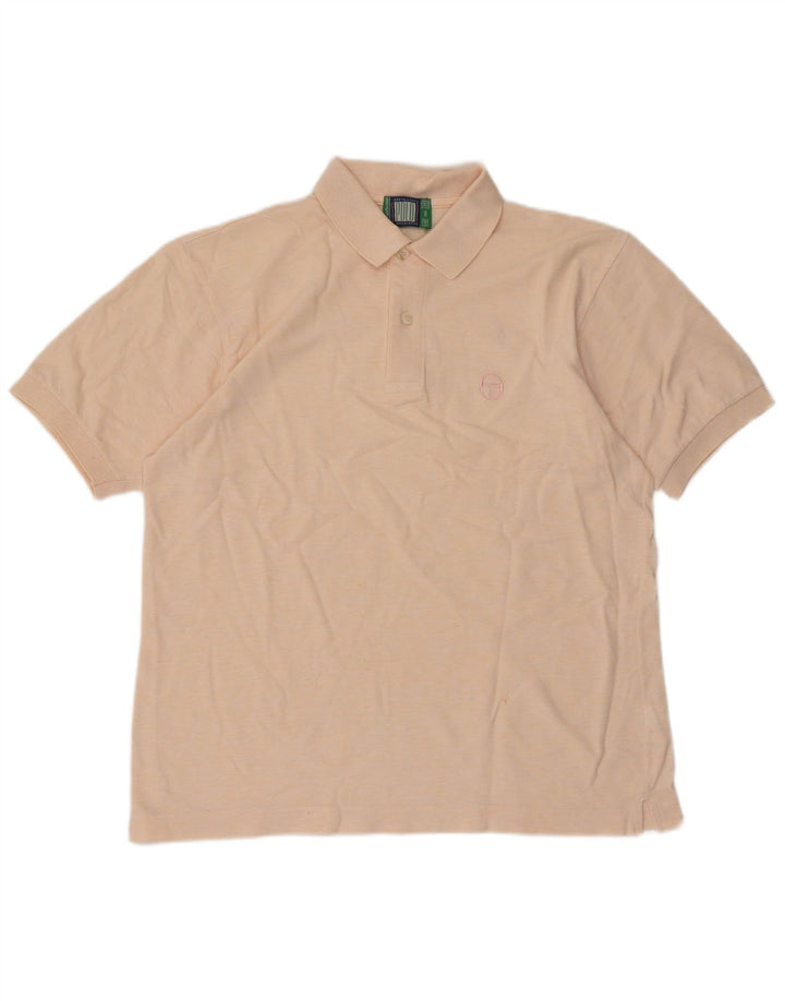 Sergio Tacchini Mens Polo Shirt Medium Pink Cotton