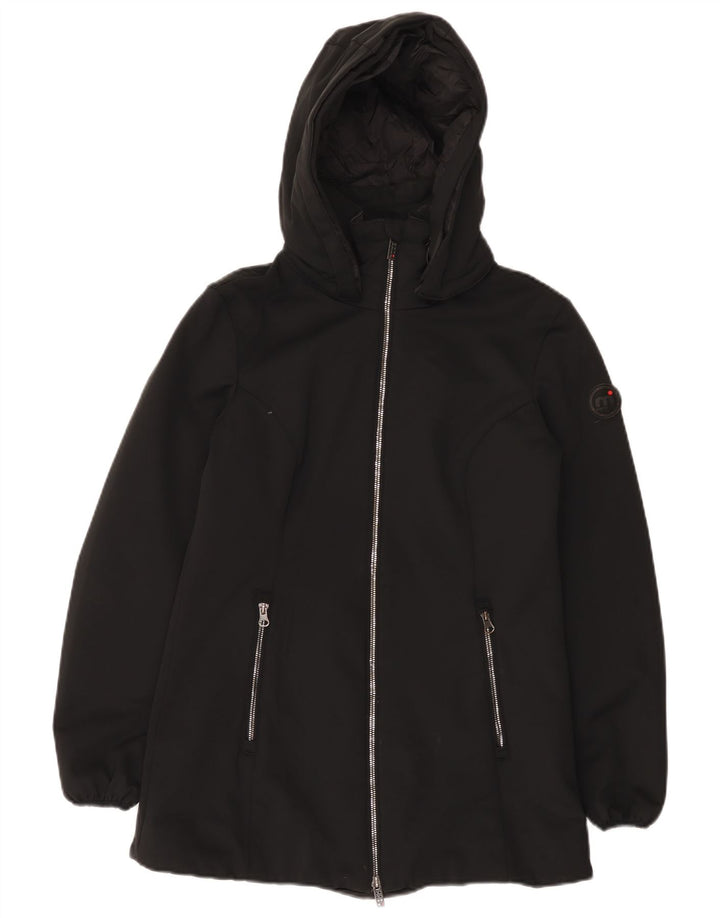 Mistral Womens Hooded Padded Jacket UK 10 Small Black Nylon