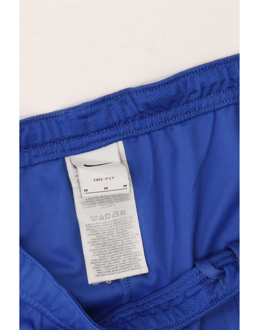 Nike Mens Dri Fit Sport Shorts Medium Blue Polyester