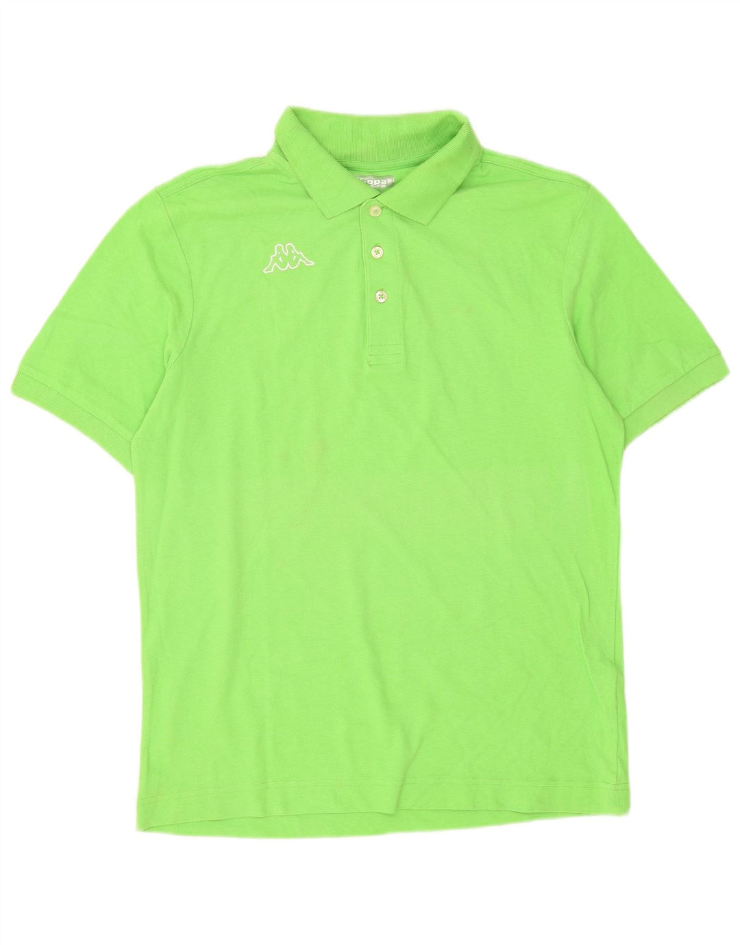 Kappa Mens Polo Shirt Medium Green Cotton