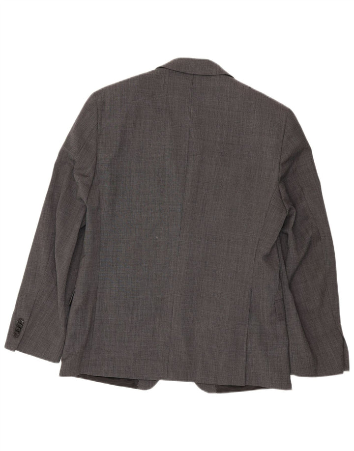 Tommy Hilfiger Veste blazer à 2 boutons pour homme UK 42 XL Gris à carreaux en laine