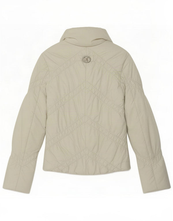 Chaqueta acolchada Mujer Trussardi Jeans IT 40 Small Blanco Poliéster