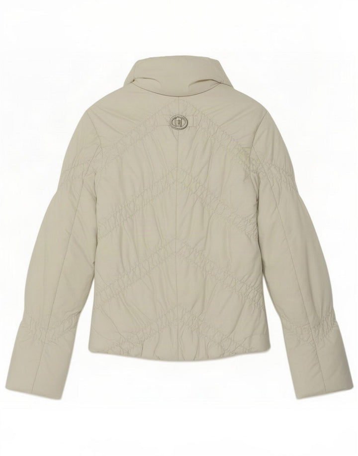 Chaqueta acolchada Mujer Trussardi Jeans IT 40 Small Blanco Poliéster