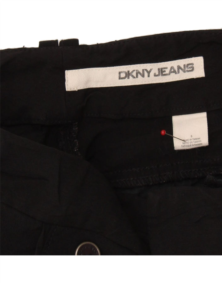 DKNY Womens Slim Suit Trousers US 8 Medium W30 L32 Black Rayon Vintage Dkny and Second-Hand Dkny from Messina Hembry 
