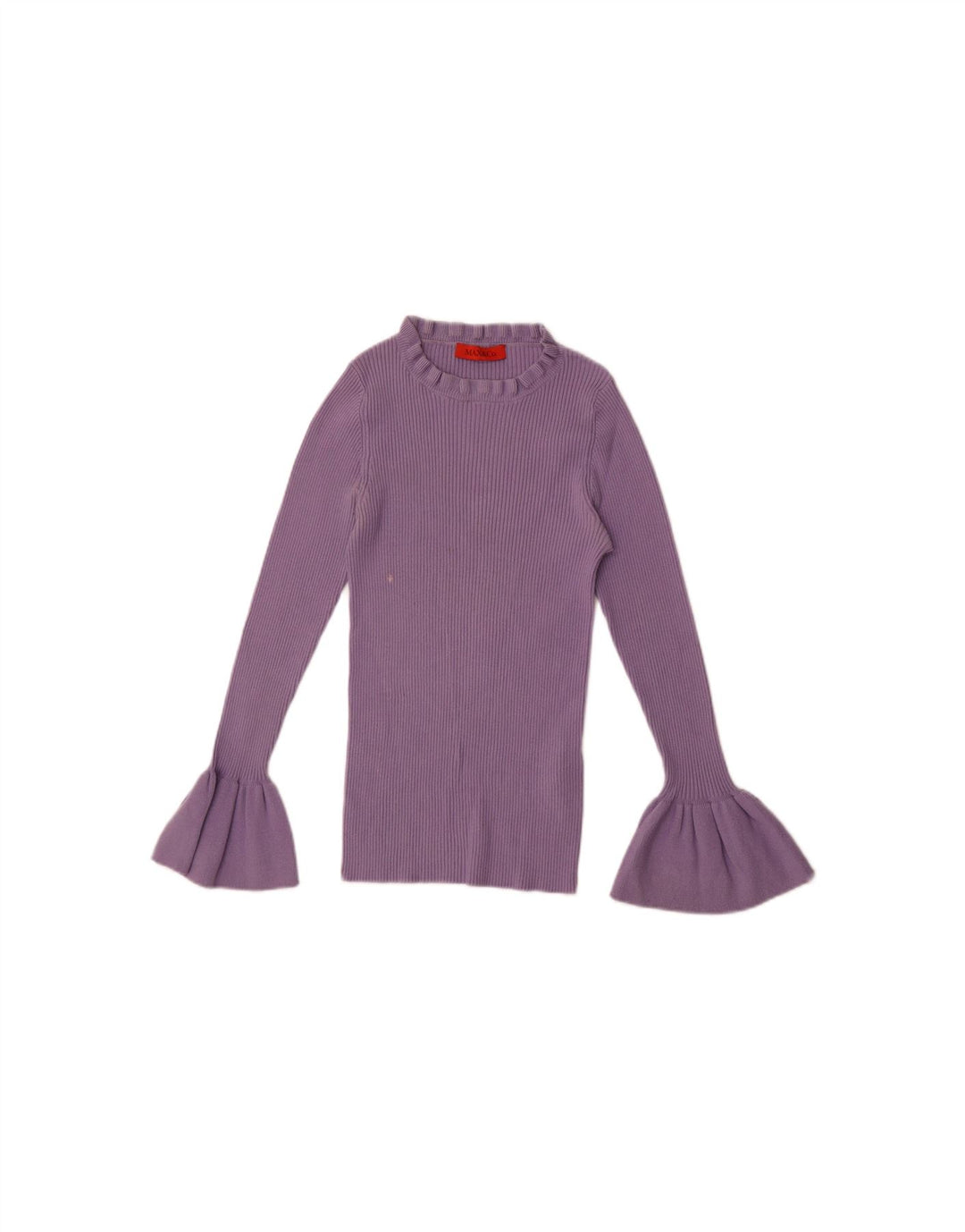 MAX & CO. Womens Top Long Sleeve UK 12 Medium Purple Viscose Vintage Max & Co. and Second-Hand Max & Co. from Messina Hembry 
