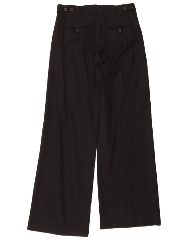 Pantaloni da abito a gamba larga da donna French Connection UK 8 piccoli W32 L34 neri