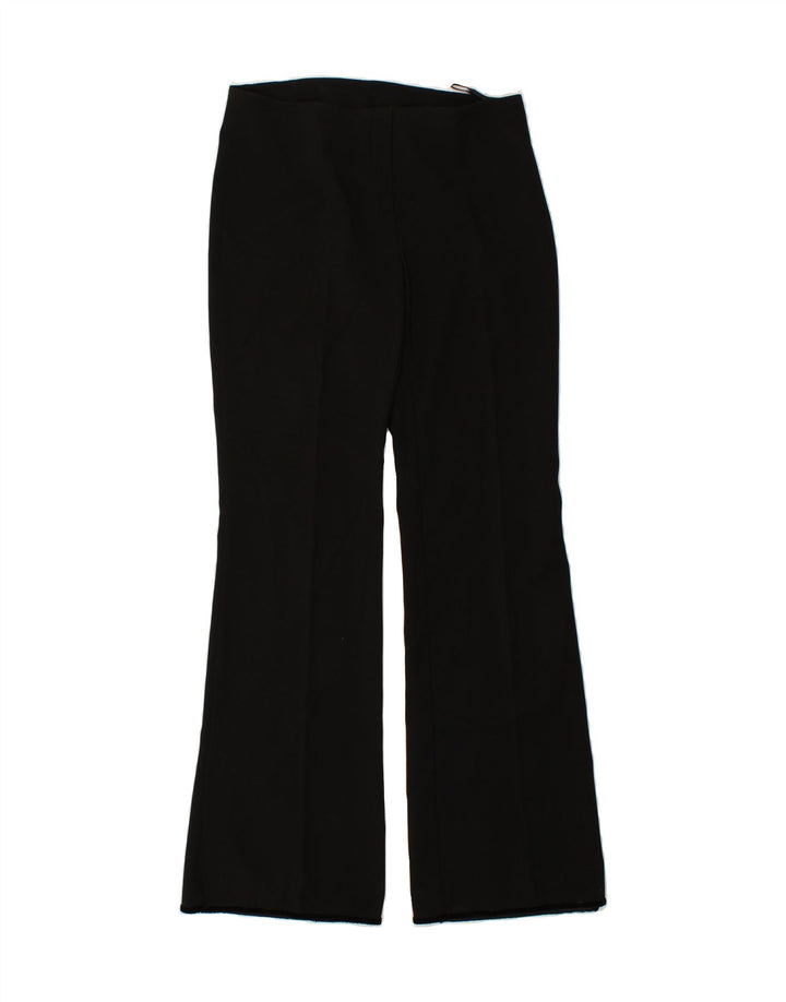 VINTAGE Womens Flare Suit Trousers EU 40 Medium W34 L33 Black Polyester Vintage Vintage and Second-Hand Vintage from Messina Hembry 