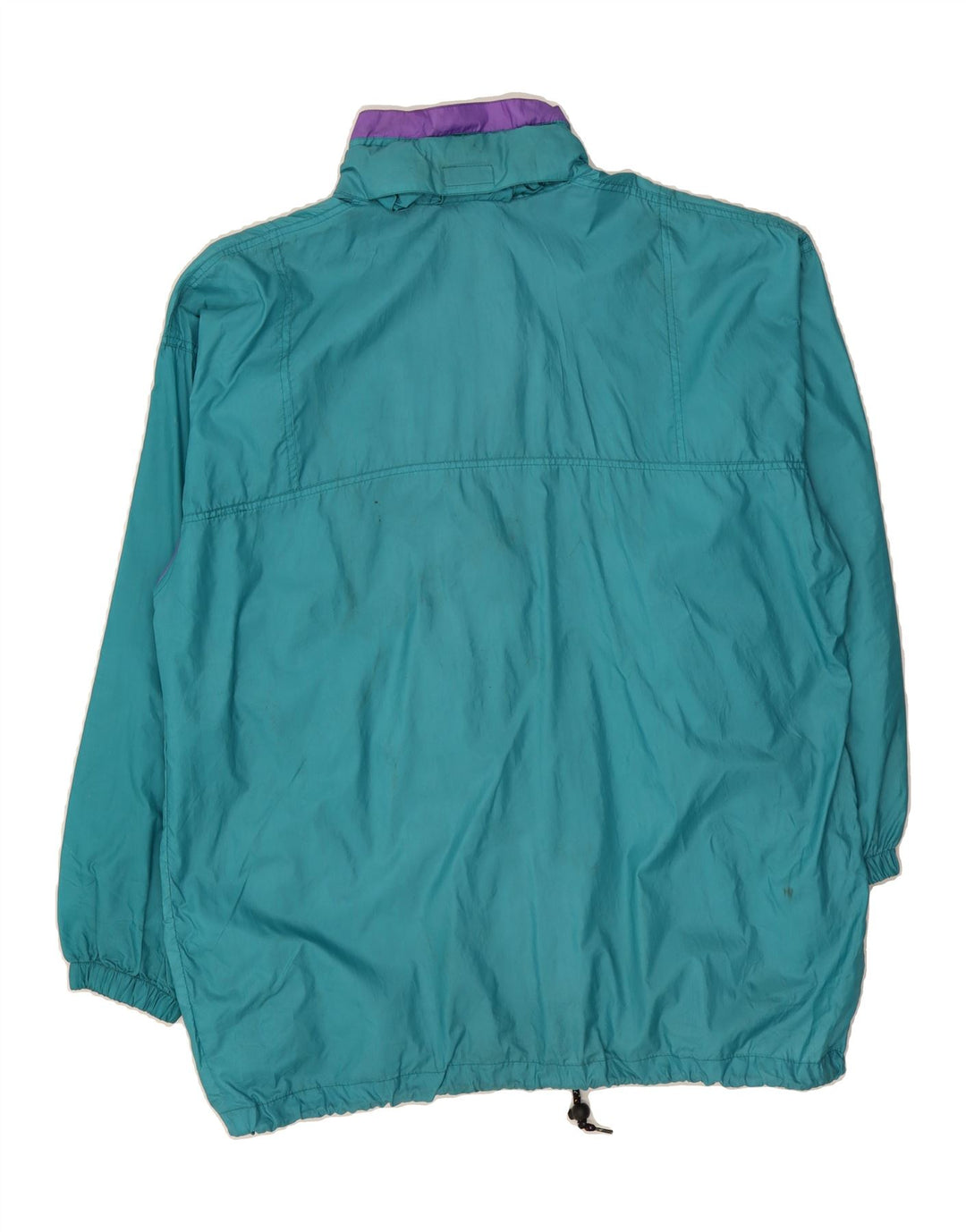 VINTAGE Mens Tracksuit Top Jacket Large Turquoise Colourblock Polyamide Vintage Vintage and Second-Hand Vintage from Messina Hembry 