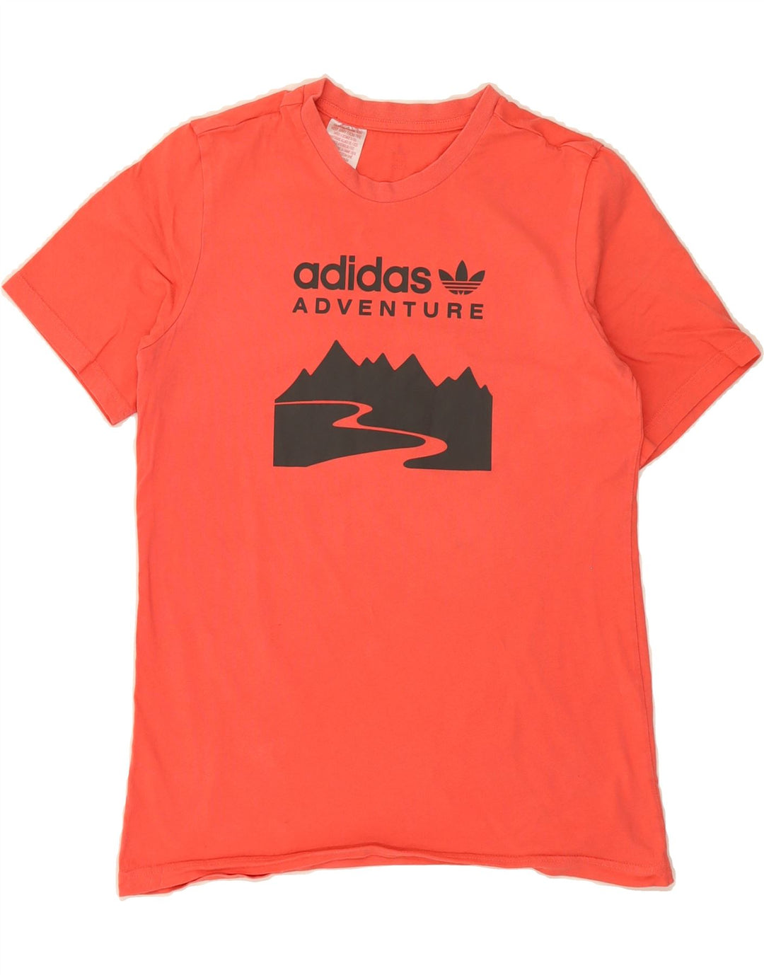 ADIDAS Mens Graphic T-Shirt Top Small Pink Vintage Adidas and Second-Hand Adidas from Messina Hembry 