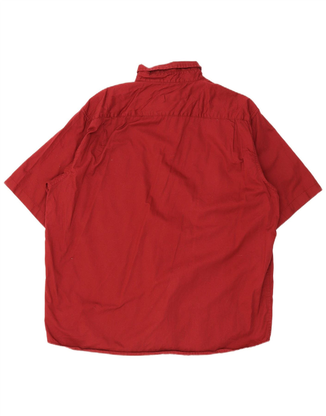 Lee Mens Short Sleeve Regular Fit Shirt XL Red Cotton