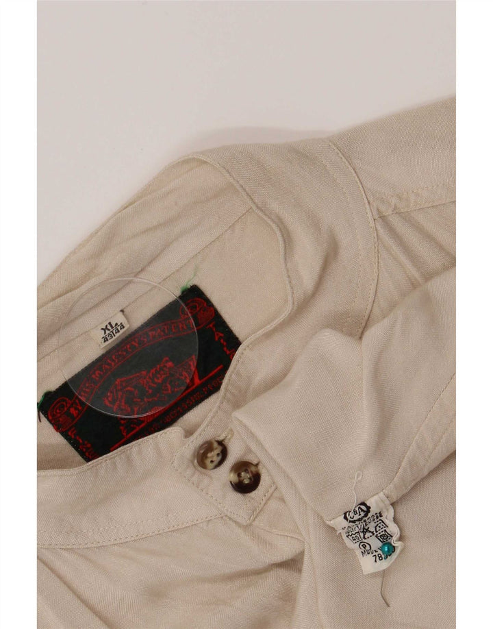 C&A Mens Shirt Size 43/44 XL Beige Viscose