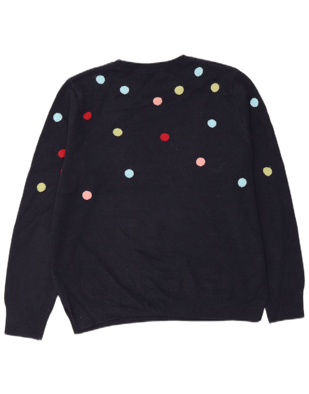MARKS & SPENCER Dame sweater med rund hals DK 14 Medium Navy Blue