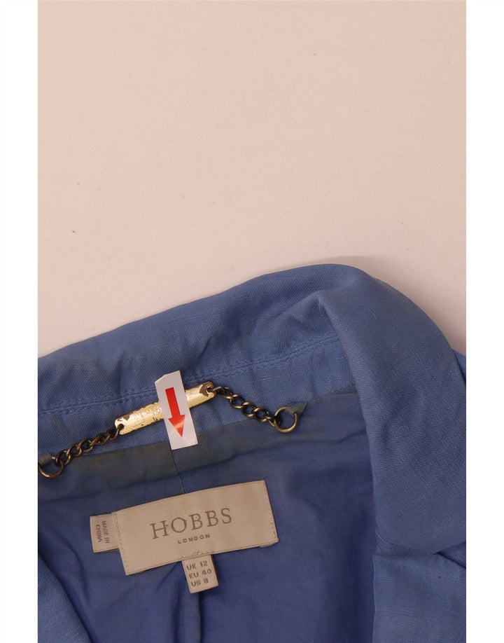 Jachetă Hobbs pentru femei cu 2 nasturi, UK 12, in albastru mediu