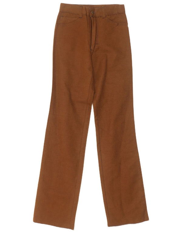 Pantalon décontracté droit femme vintage W25 L34 Beige
