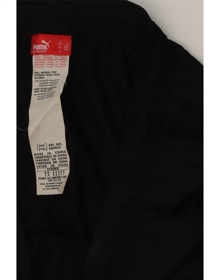 PUMA Mens Capri Tracksuit Trousers Large  Black Polyester