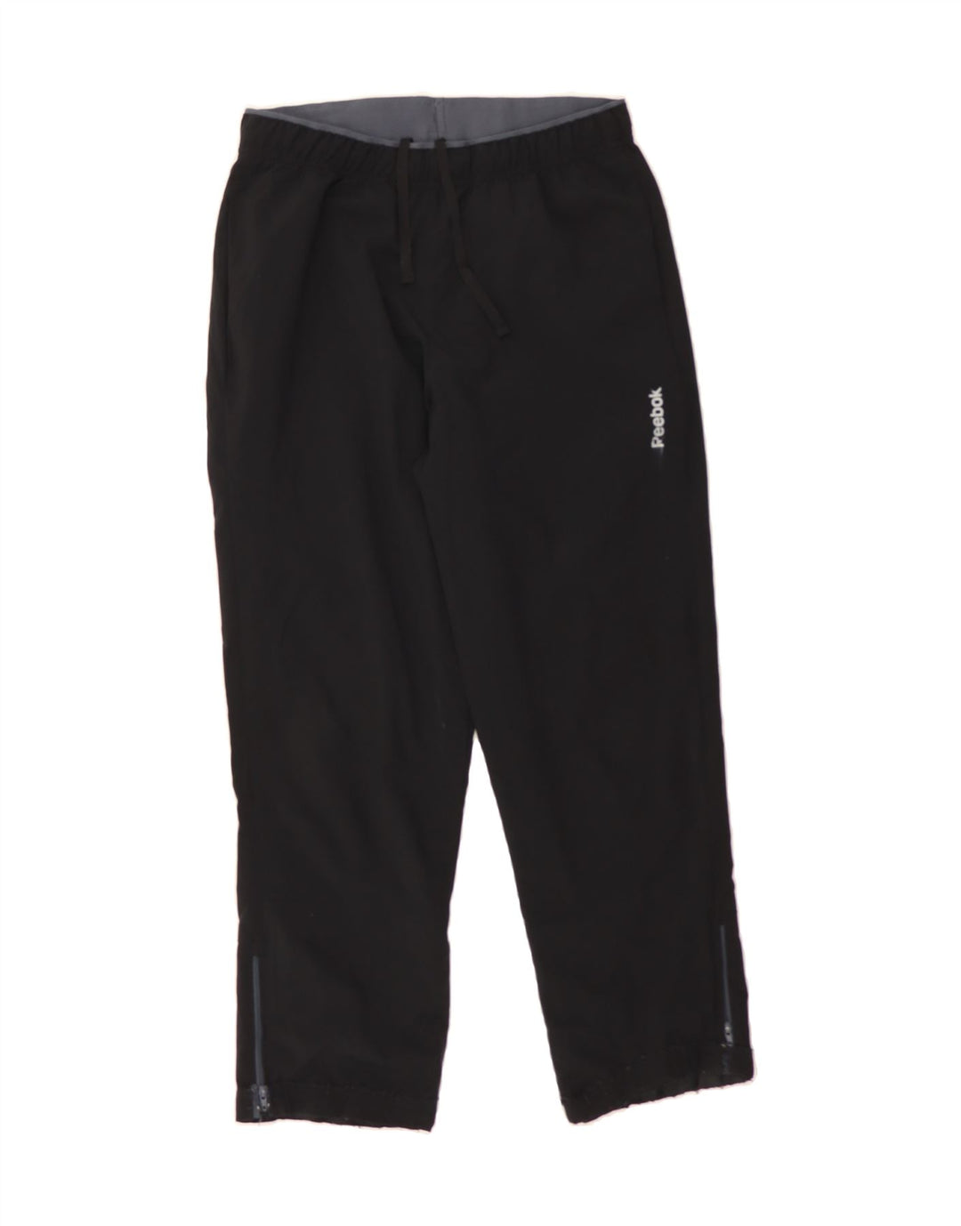 REEBOK Mens Tracksuit Trousers Small Black Polyester Vintage Reebok and Second-Hand Reebok from Messina Hembry 