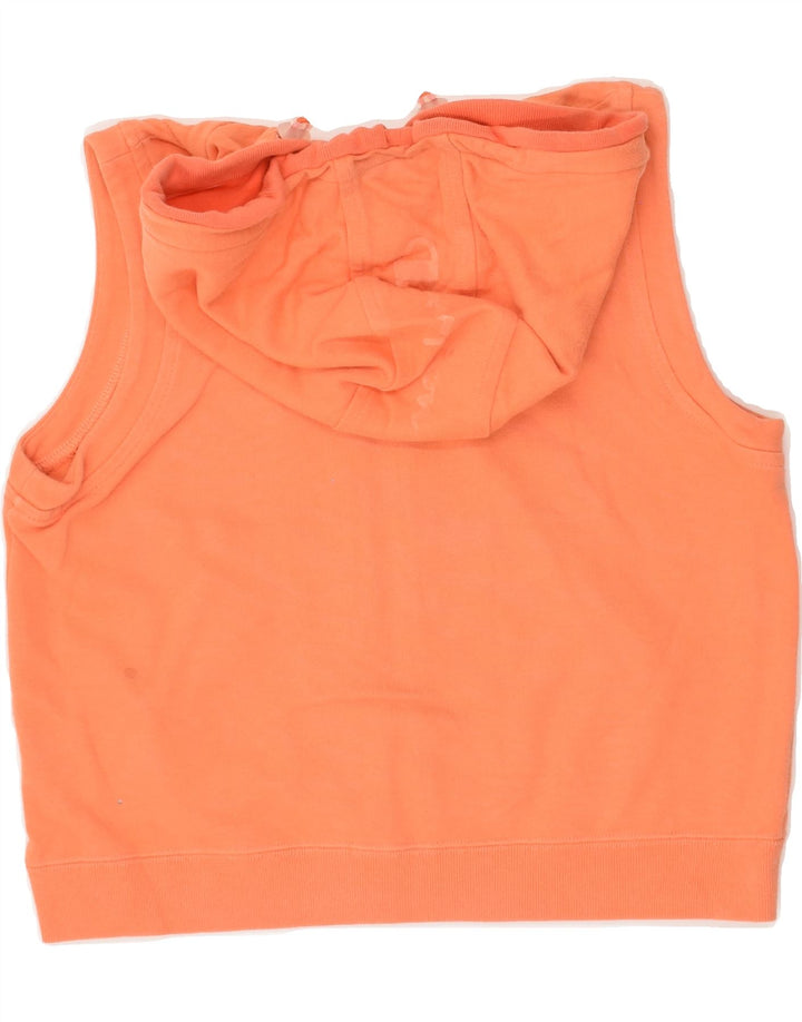CHAMPION Boys Sleeveless Zip Hoodie Sweater 9-10 Years Orange Cotton | Vintage Champion | Thrift | Second-Hand Champion | Used Clothing | Messina Hembry 