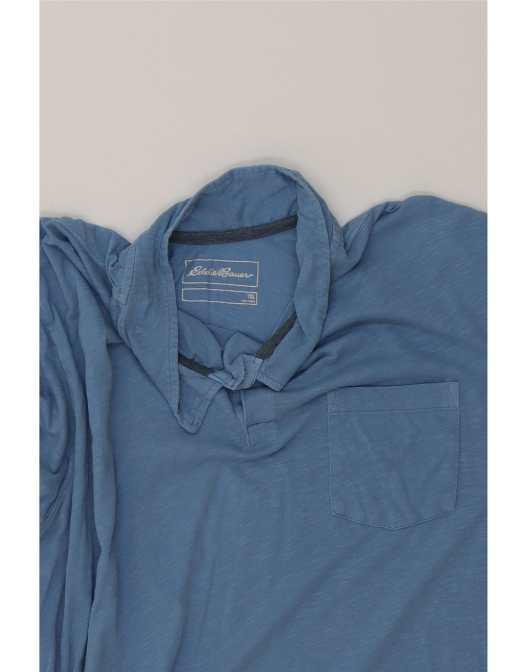 EDDIE BAUER Mens Polo Shirt XL Blue Cotton Vintage Eddie Bauer and Second-Hand Eddie Bauer from Messina Hembry 